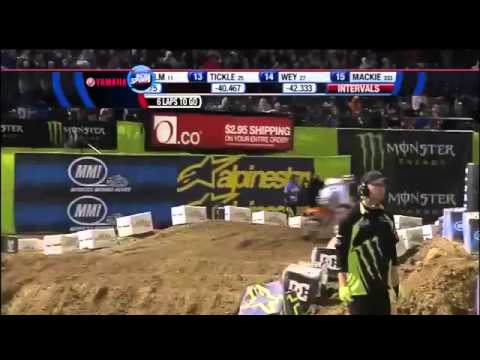 2012 Oakland Supercross 450 Main Event 450cc class round 4 AMA