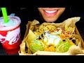 ASMR TACO BELL NEW NACHO BOX MUKBANG FAST EATING BIG BITES MOUTH SOUNDS NO TALKING JERRY
