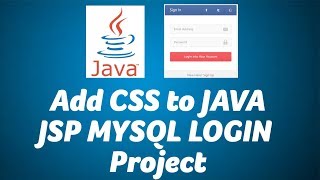 Add CSS to JAVA JSP MYSQL project