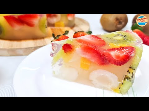 Simple Fruit Jelly Cake Recipe