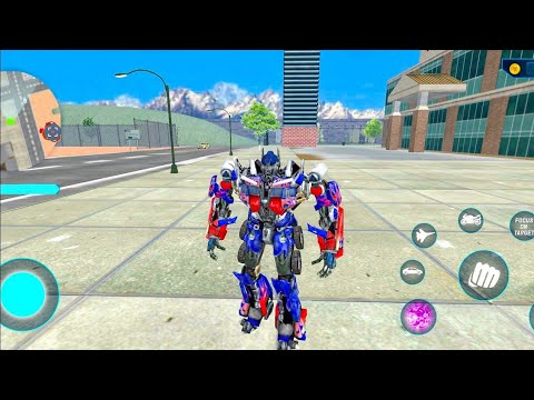 Optimus Prime Jet Bike Car Robot Transformation Fighting Game - Android Gameplay
