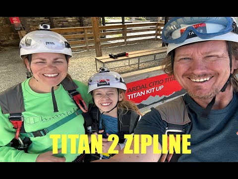 The "Titan 2" Zipline at Zipworld, Llechwedd, Wales