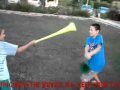 Using The  Vuvuzela at Kids Fight