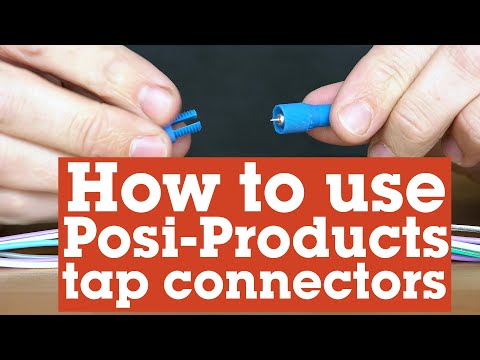 How to tap into a wire using Posi-Products tap connectors | Crutchfield