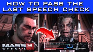 Mass Effect 3 - How to Unlock the Final Speech Options with the Illusive Man
