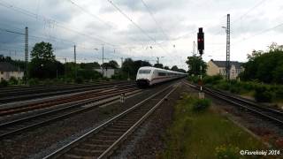preview picture of video 'Dwa ICE w przelocie przez Gütersloh / Two ICE high speed trains in Gütersloh'