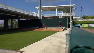 Closer Glen Perkins throws bullpen session