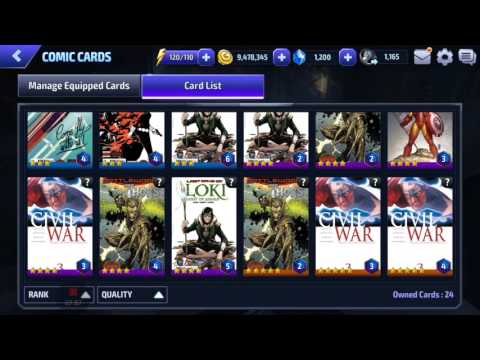 [Marvel Future Fight] Comic Cards Guide