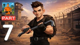 Zone X: Wasteland Survival RPG - Gameplay Walkthrough Part 7 Military Base Escape - (IOS, Android)