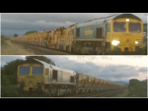 Prestatyn 7.7.2016 - Freightliner 66613 & 66520 - class 66 - high output train
