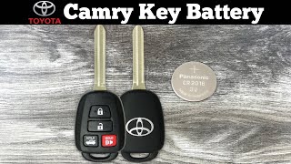 How To Replace 2015 - 2017 Toyota Camry Remote Key Fob Battery - Change Replacement Key Batteries