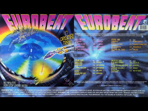 EUROBEAT - Volume 1 (90 Minute Non-Stop Dance Mix) 2LP 1986 Hi-NRG Italo Disco Synth Pop Dance 80s