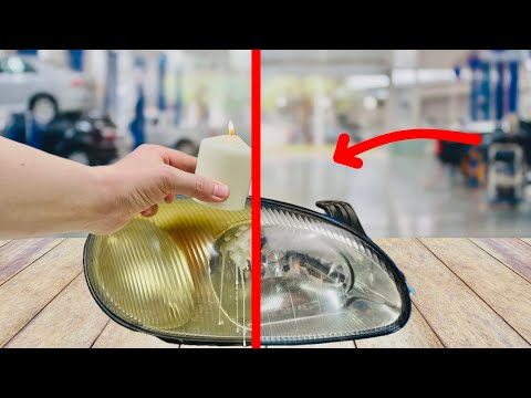 🔥Just 3 drops of acetone and my headlight is like new ❗️goodbye yellow headlights