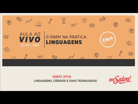 [AO VIVO] Me Salva! 13/10 - 16h - O ENEM na prática: Linguagens