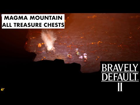 Bravely Default 2 - Magma Mountain - All Treasure Chests