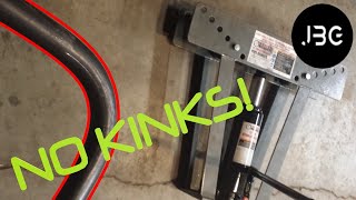 PERFECT BENDS! with harbor freight pipe bender.