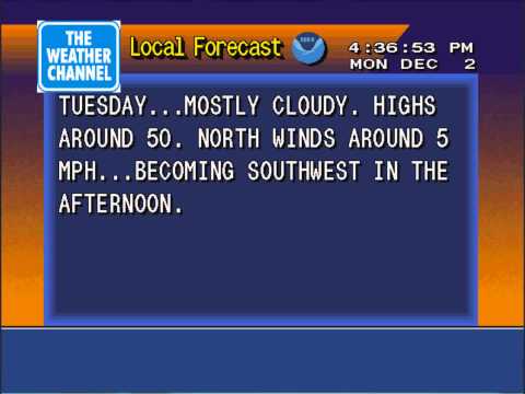 Haze on WeatherStar 4000 emulator - December 2, 2013