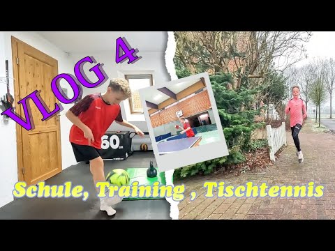 VLOG #4 Schule 🏫 Training 🏋‍♂️ Tischtennis 🏓