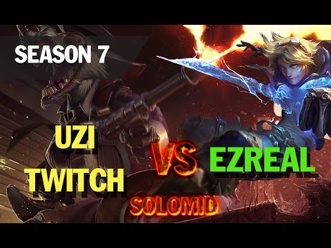 Season 7 RNG Uzi TWITCH vs EZREAL 2017 l LOL league of legends