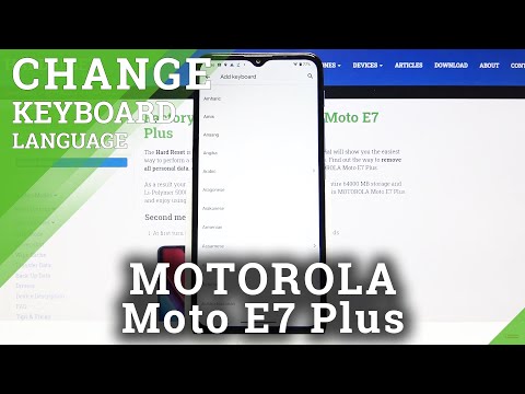 How to Change Keyboard Language in MOTOROLA Moto E7 Plus – Language Settings