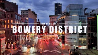 The Bowery at night NYC