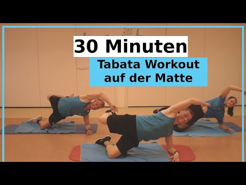 30 Minuten Tabata Workout auf der Matte | ohne Springen | Full Body