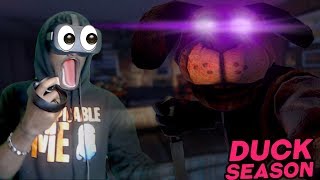 IT'S OUTSIDE MY HOUSE...WITH A KNIFE | Duck Season VR Oculus Rift #2 VERY BAD & BEST MEN ENDING