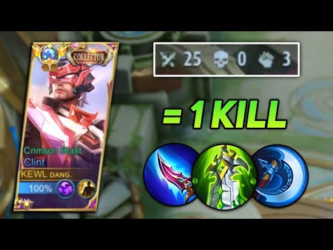 NEW BEST 1 HIT BUILD CLINT 2023! | 25 KILLS 0 DEATH! ( Must try this! )
