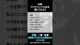 襲撃で不安がるお嬢様を安心させる｜20秒ボイスサンプル練習用動画 #コエノミカタ #ボイスサンプル #セリフ