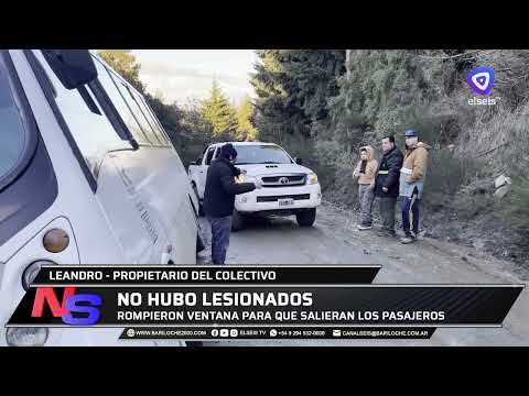 Derrapó un colectivo con estudiantes camino a Piedras Blancas