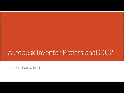 Autodesk Inventor 2022:  iPart introduction