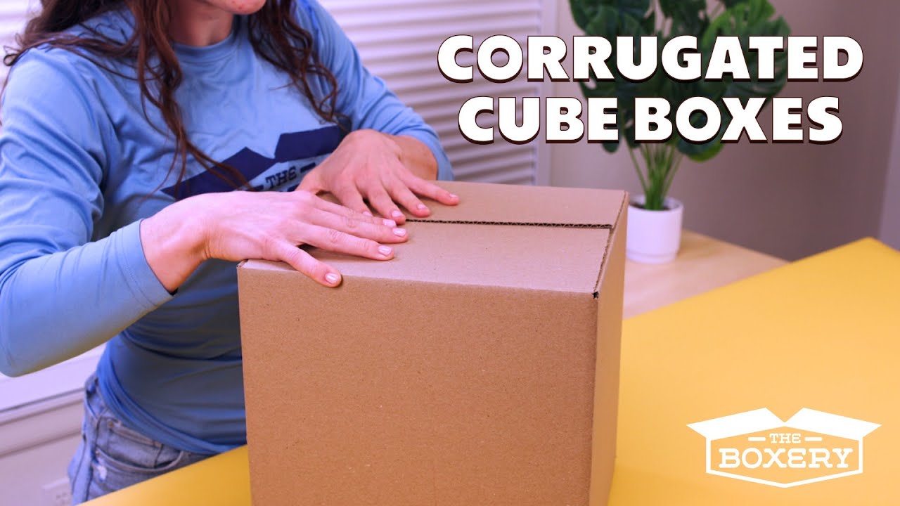 Youtube Video 30''x30''x30'' Corrugated Cube Shipping Boxes