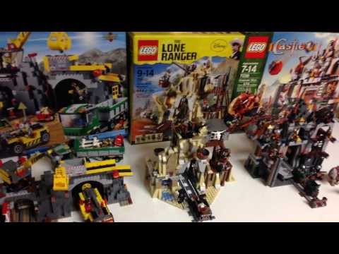 LEGO Mine Comparison - 4204 City Mine 79110 Lone Ranger Mine 7036 Castle Mine