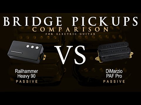 Railhammer HEAVY 90 vs DiMarzio PAF PRO - Bridge Guitar Pickup Comparison Tone Demo