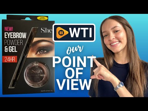 New S.he 2 in 1 Eyebrow Powder & Gel - Brown - WTI product video review