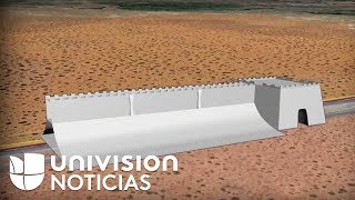 Empieza la construcción de ocho prototipos del muro fronterizo con México en California