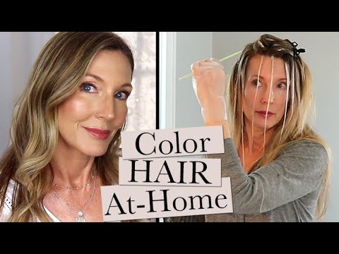 How To Color Your Hair At Home | Grey Roots + No Foil...