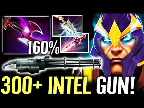 🔥 300+ Intel Silver Edge MAX CRIT Silencer — WTF Machine Gun Carry 24Kill 150% INT as DMG Dota 2 Pro