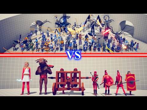 SECRET DLC Team vs ANCIENT DLC Team - Totally Accurate Battle Simulator TABS