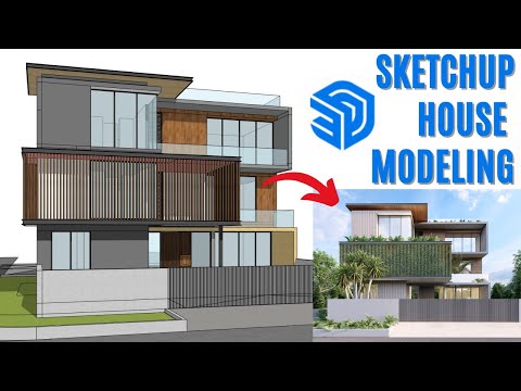House Modeling in Sketchup 2024 (Sketchup Tutorial)