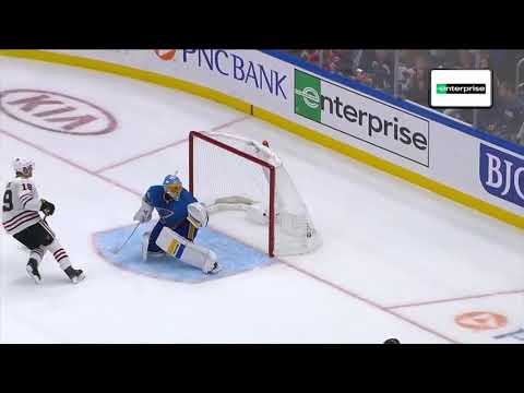Enterprise Hat Trick:  Toews nets three vs Blues  Oct 6,  2018
