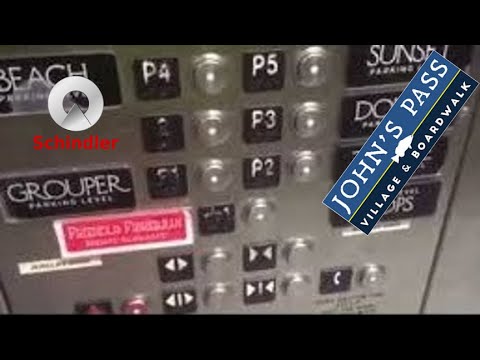 Schindler 400A Elevator @ Parking Deck- John's Pass- Madeira Beach, FL, USA