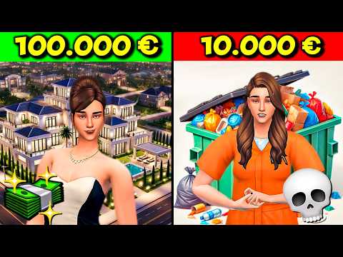 Ich baue ein Haus für 10K vs. 100.000K – welches ist besser?! 🤯🏠 Die Sims 4 Bau Challenge Nesmeralda