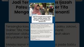 Jadi Tersangka Kasus Ijazah Palsu Jokowi, Dokter Tifa Mengaku Tenang Menanti Berkas P21
