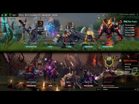 TNC Vs Optic - The Bucharest Major 2018