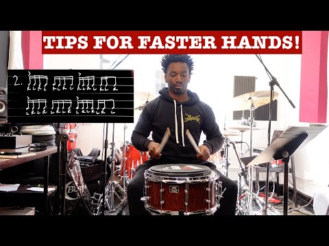 Berklee Grad teaches drum warmup for faster hands!