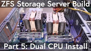 ZFS Storage Server: Motherboard and Dual CPU installation, Noctua NH-D9DX i4 3U Cooler Overview