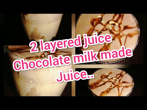 2 layered juice 🥤 | chocolate 🍫 milkmade juice | Muneera’s Kitchen and life