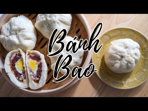 Bánh Bao - Fluffy and Soft Vietnamese Steamed Pork Buns w/ Egg & Chinese Sausage