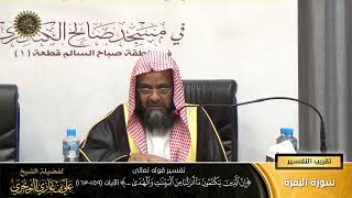 صورة تفسير قوله تعالى (إن الذين يكتمون ما آنزلنا... ) الآية (159-163) | أ. د. علي بن غازي التويجري